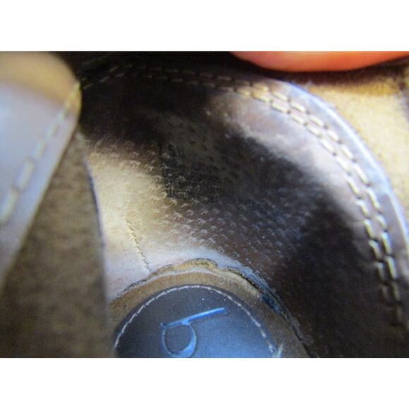 Boc Womens Size 7.5 M Brown Leather Zip Buckle Ankle Fashion Boots Bootie - Picture 10 of 11